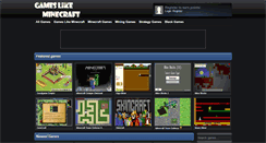 Desktop Screenshot of gameslikeminecraft.net