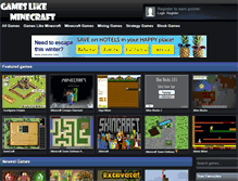 Tablet Screenshot of gameslikeminecraft.net